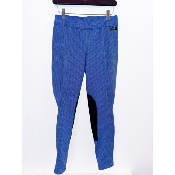 Kerrits Women's Fleece Riding Tights Blue/black Large - Picture 1 of 9